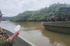 GUATEMALAN NAVY CONFRONTS BDF ON THE SARSTOON       