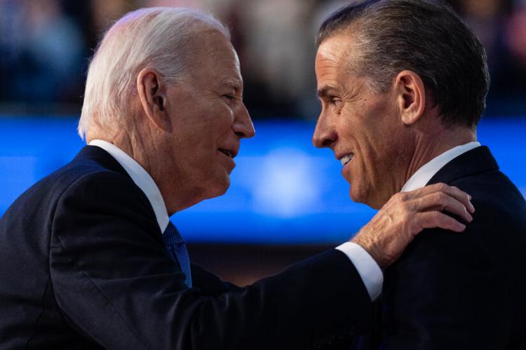 U.S. President Joe Biden and his son Hunter Biden