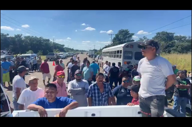 Belize Cane Farmers Block Highway
