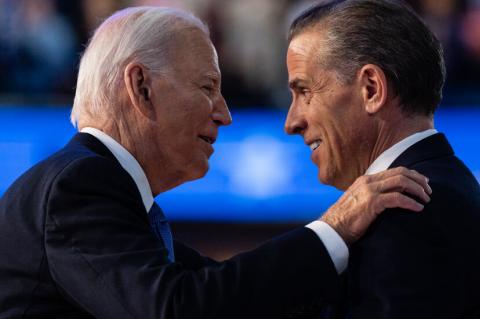 U.S. President Joe Biden and his son Hunter Biden