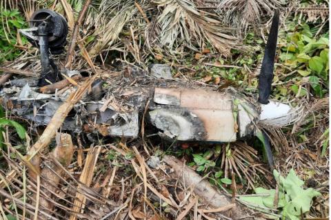 Charred remains of Drug Plane Found in Southern Belize Found