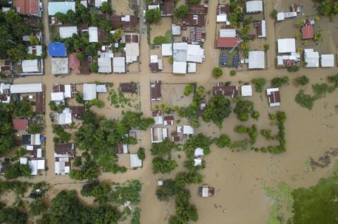 Tropical Storm Sara's Flooding before Landfall in Western Belize