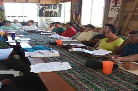 Maya Leaders of Southern Belize.Prominent Attorney, Leslie Mandez Right (CLICK ON PHOTO)