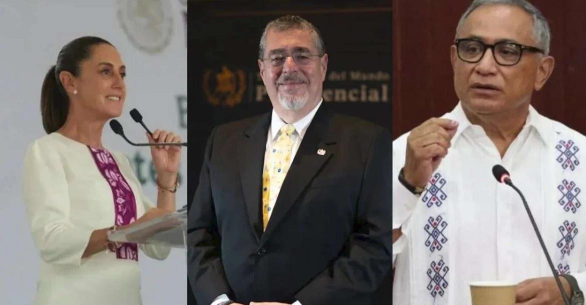 Mexico , Guatemalan and Belize's Leaders 