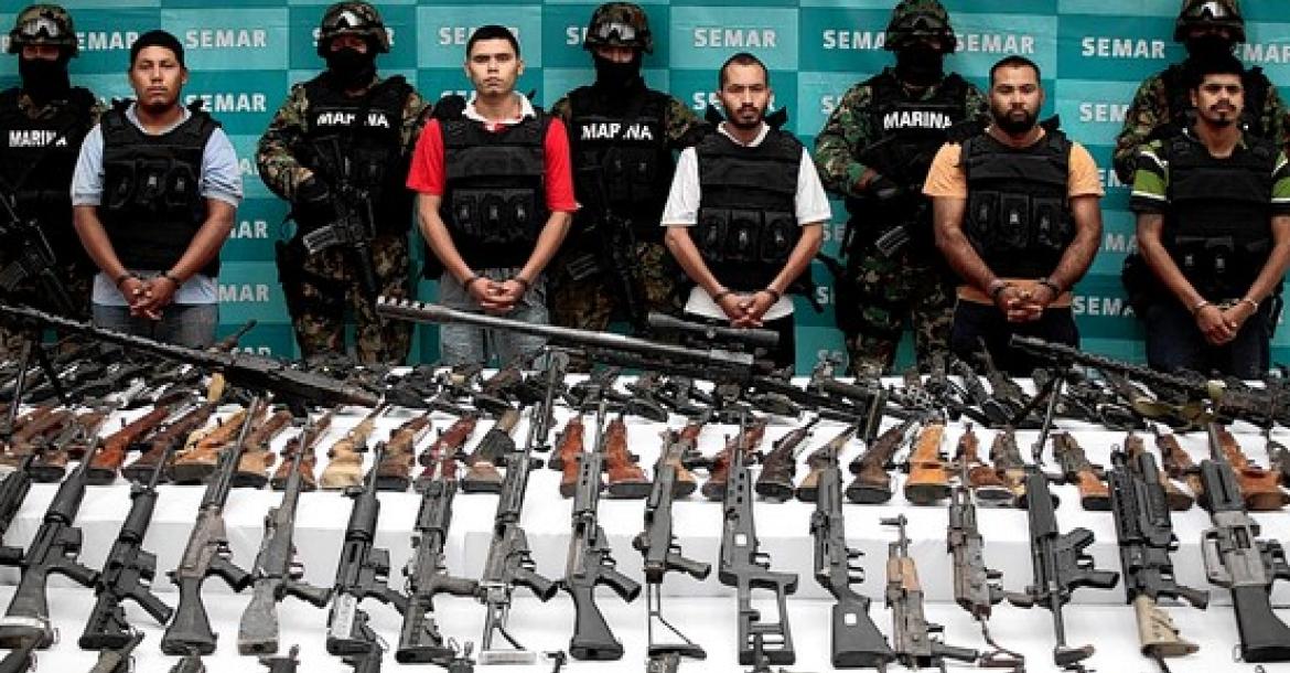 FILE: Captured Mexican Cartel operatives in possession of American made Weapons