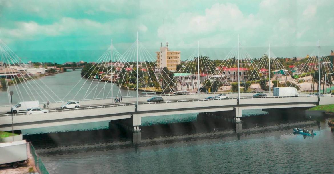 Projected view of the Controvertial Coming of the Belcan Bridge