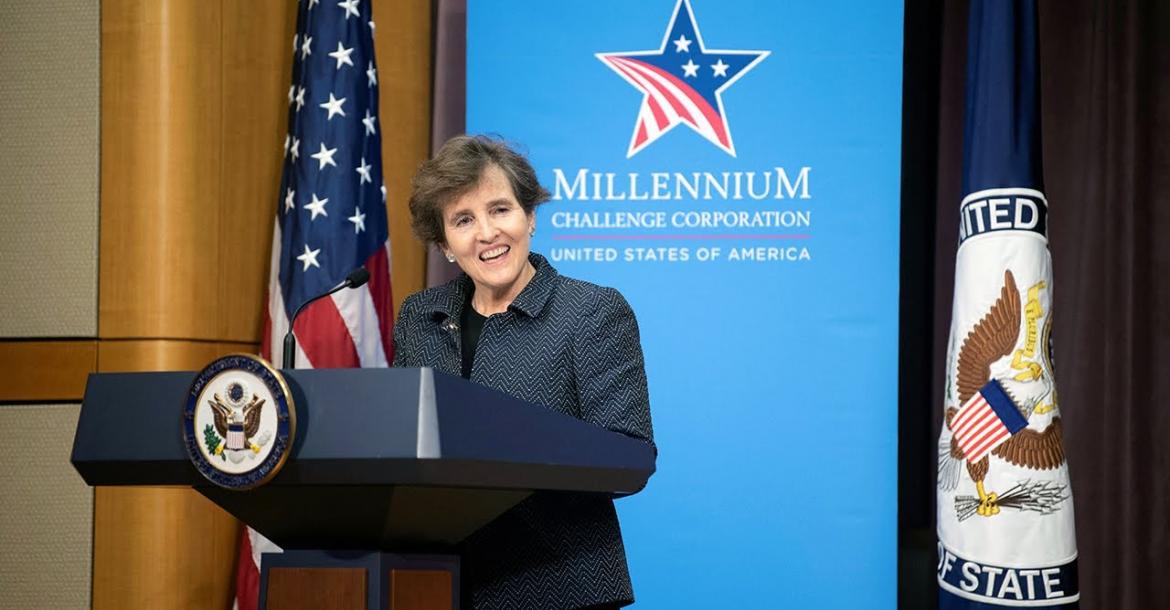 Alice Albright, is the chief executive officer of Millennium Challenge Corporation. 