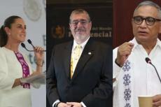 Mexico , Guatemalan and Belize's Leaders 